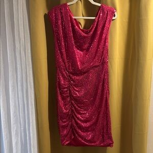 Grace Karin Fuchsia Sequin Dress